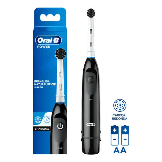 Cepillo Dental Eléctrico Power Charcoal Negro Oral-b