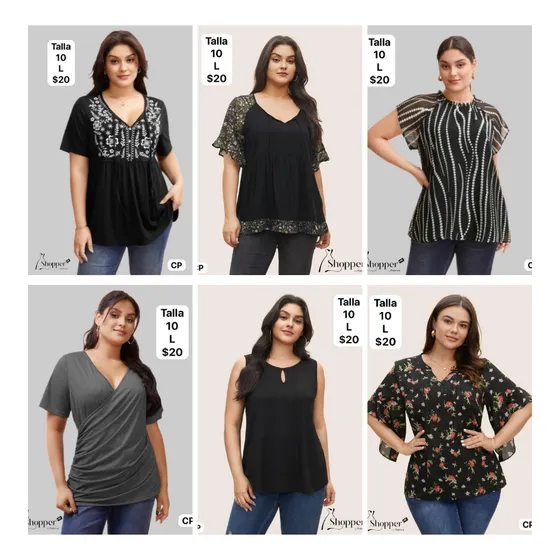 Blusas Franelas Sueters Para Dama Talla L (plus)