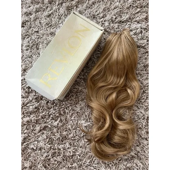 Cabello Postizo Rubio Revlon Extensiones Peluca 50cm De Larg