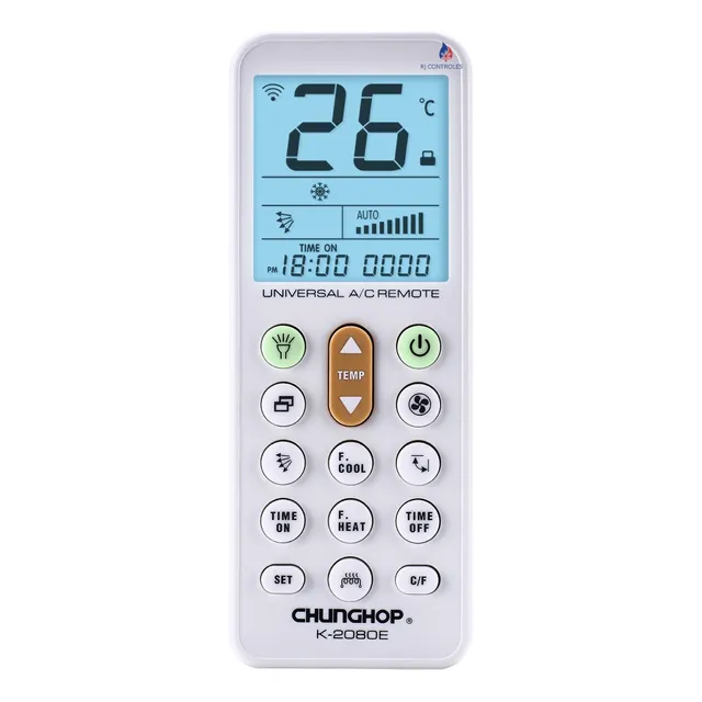 Controle Universal K-2080e Compatível C Ar Condicionado Gree