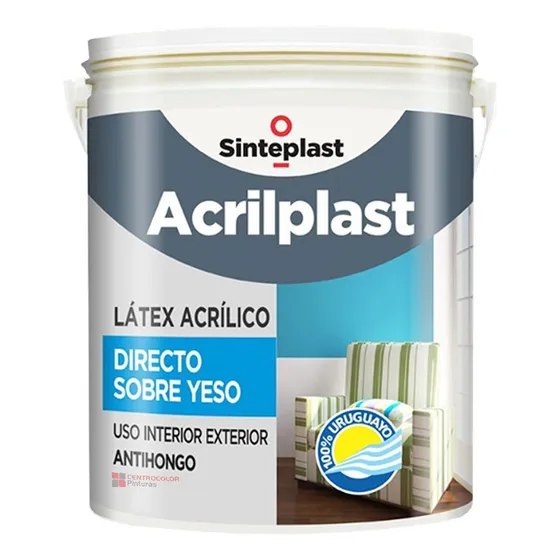 Acrilplast Directo Sobre Yeso 20 Lts Pintura Látex Int/ext