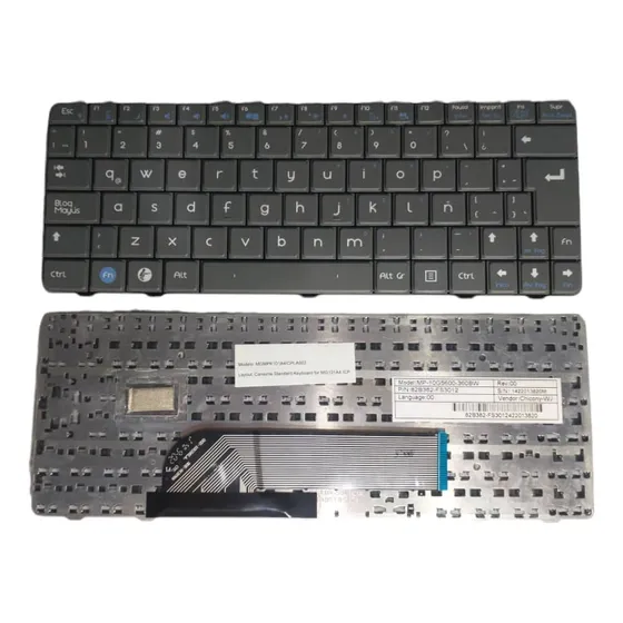 Teclado De Laptop Letras Rojas, Y Planas Envio Gratis