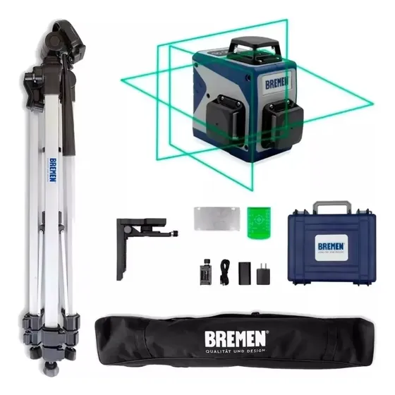 Nivel Laser Autonivelante Bremen 3 X 360 Verde 7724 Tripode