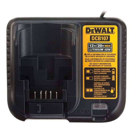 Cargador De Baterías 12-20v Dewalt Dcb107-b3