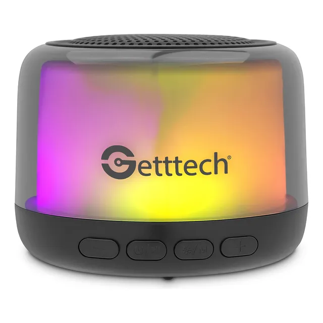 Bocina Getttech Inalámbrica Mini  Bluetooth Rgb Usb-c