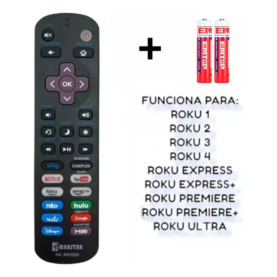 Control Remoto Sistemas Box Roku Express Hd Ultra Premiere