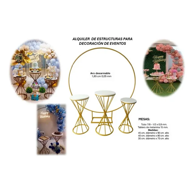 Alquiler De Estructuras Para Decoracion De Eventos