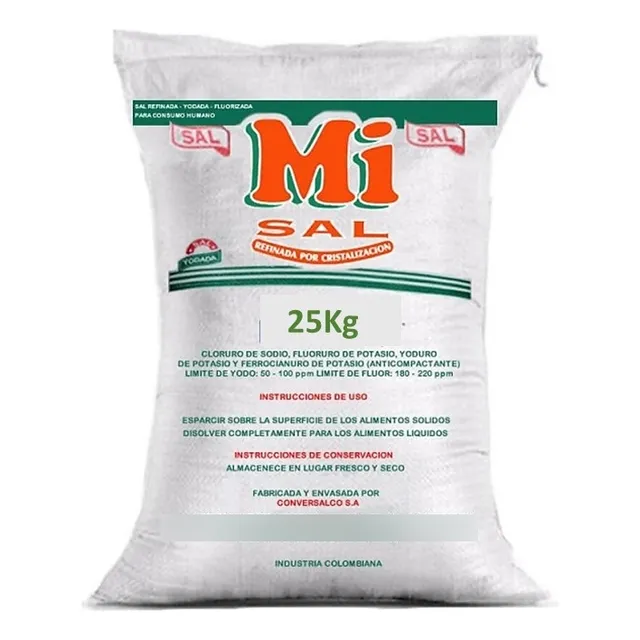 Sal Refinada Grano Fino X 25kg