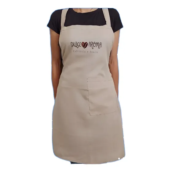 Delantal Drill, Unisex, Con Un Logo, Unicolor