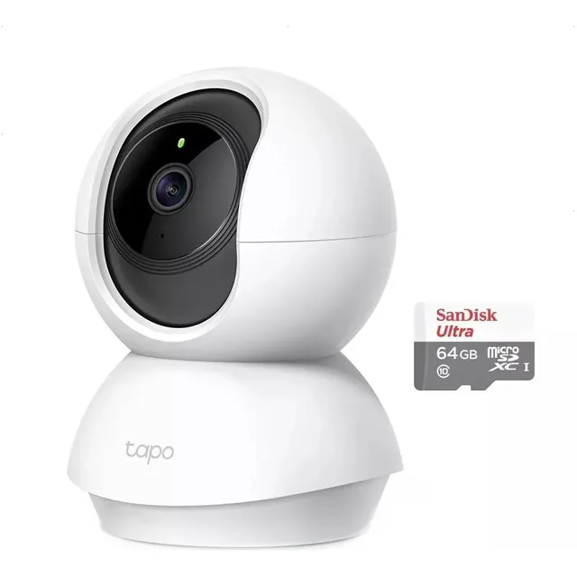 Tp-link, Cámara Ip Wifi Robótica Tapo C210 + Micro Sd 64gb