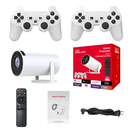 Proyector Portátil Con Consola Hd 4k Wifi Bluetooth +control