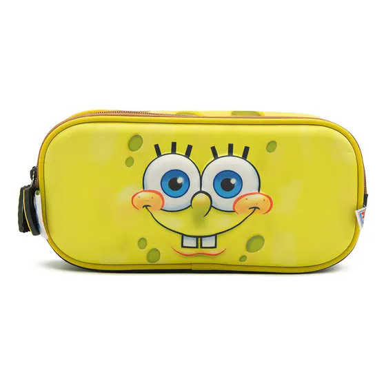Estuchera Escolar 3d Para Niño Bob Esponja 2 Compartimientos