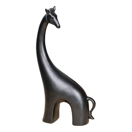 Estatua Decorativa De Jirafa, Colección Negro L