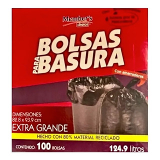 Bolsas Para Basura Extra Grande 100 P Con Amarradera Mc Bolsas Para Basura Extra Grande 100 P Con Amarradera Mc