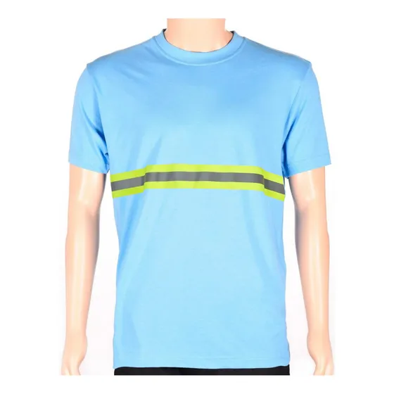 Remera Camiseta Básica Con Reflectivo Manga Corta