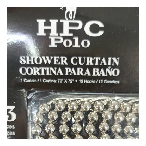 Cortina Para Baño Ducha Negra Decorativa 1.40cm