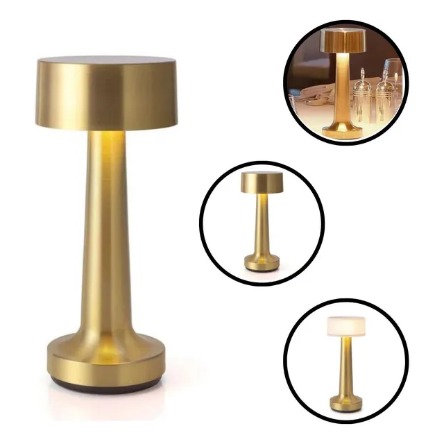 Candeeiro Abajur Luminária Touch Recarregável Sem Fio Mesa