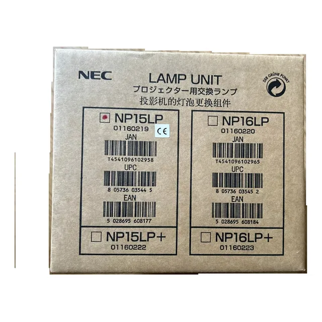 Nec Np-15lp Nec M230x, M260w, M260x, M300 And M300x Lampara