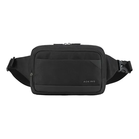 Riñonera Para Viaje Dinero Aoking Sy1125 Color Negro