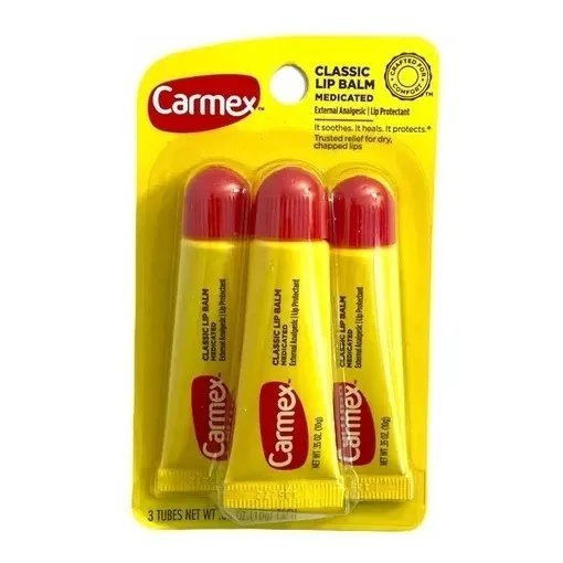 Pack De 3 Bálsamos Labiales Carmex Classic Lip Balm 