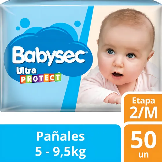 Pañales Babysec Ultraprotec Talla M 50 Unid