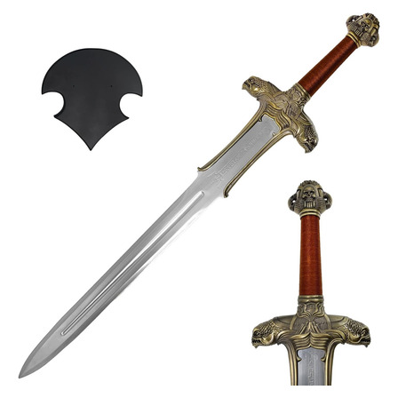 Espada Conan O Barbaro Aço Original Tamanho Real C/ Suporte Espada Conan O Barbaro Aço Original Tamanho Real C/ Suporte