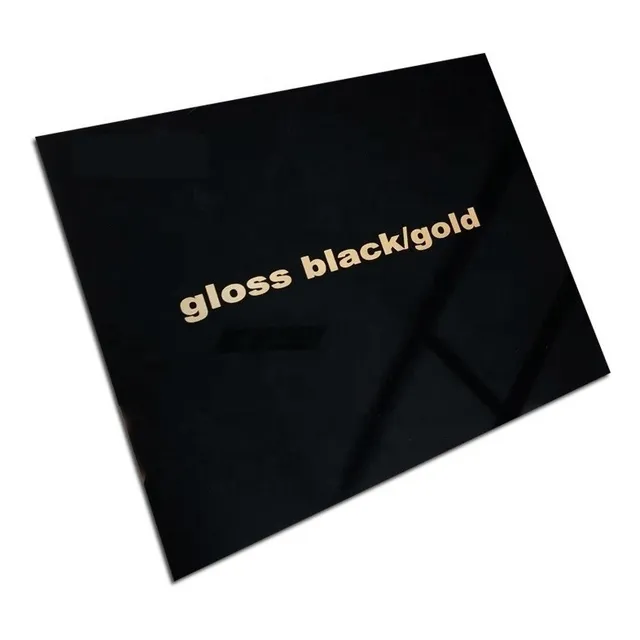 Aluminio Bicapa Laserables 0,45mm X4 Uni Negro / Oro Europeo