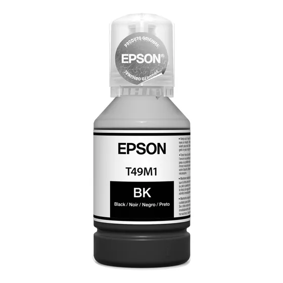 Tinta Sublimática Refil Preta T49m1 Original Epson F170 F570