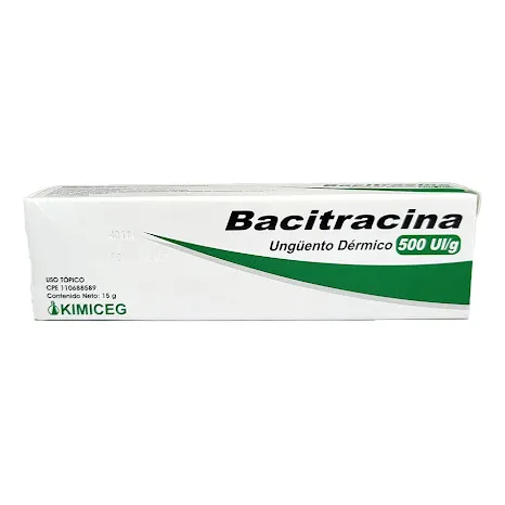 Bacitracina Ungüento Dérmico 500iu 15g