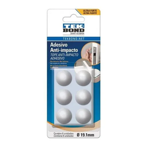 Topes De Muebles Gotas Gg - 19.1mm 6un. Tekbond