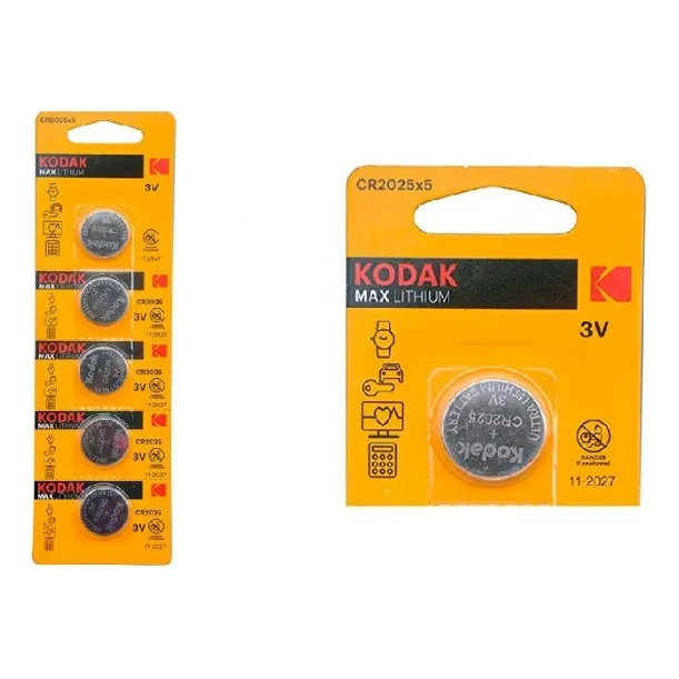  Bateria Cr2025 3v Lithium Kodak  7und                  