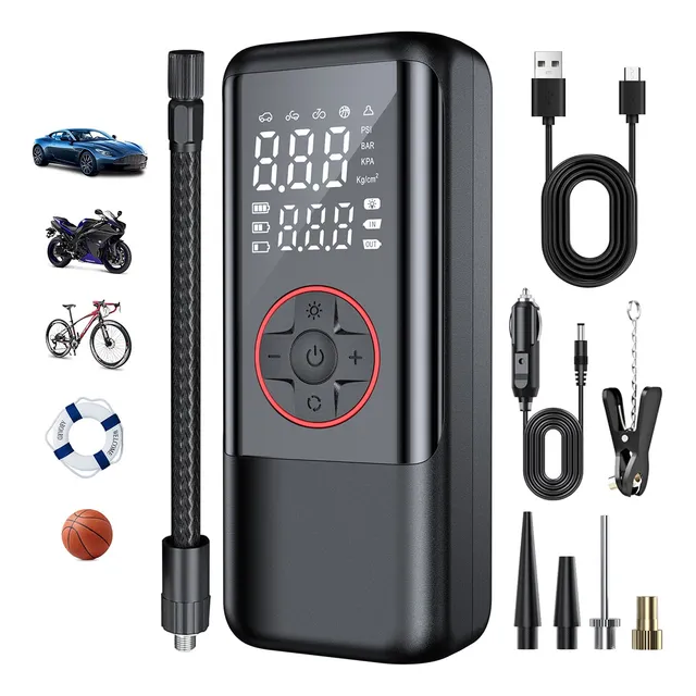Bomba Inflador Aire Electrica 7500mah 150psi Auto Portátil