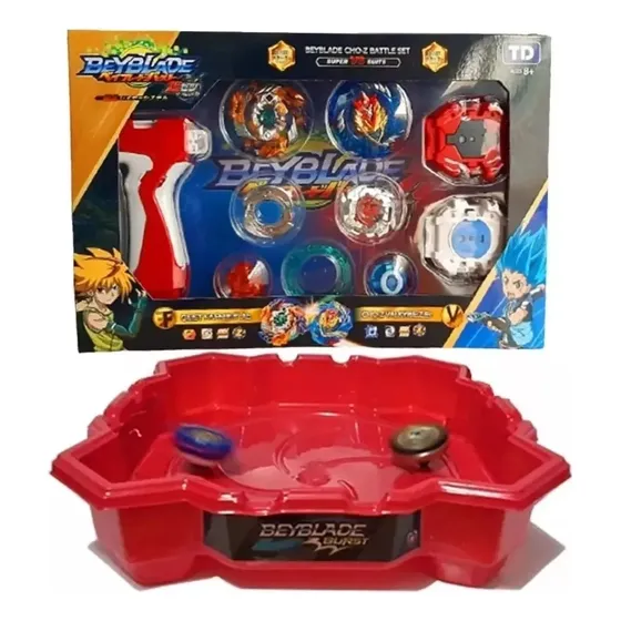 Combo X2 Trompos Set Beyblade Y Estadio Rojo Unico!!