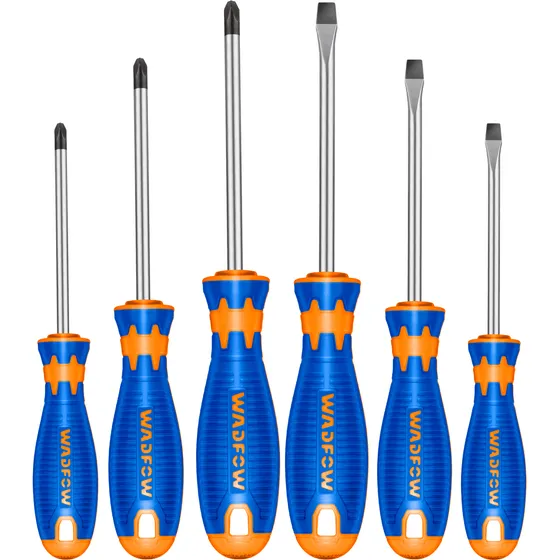 Kit De Destornilladores 6pzs Imantados Estria Y Pala