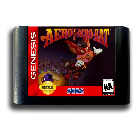 Cartucho De Megadrive Novo Aero The Acrobat-1