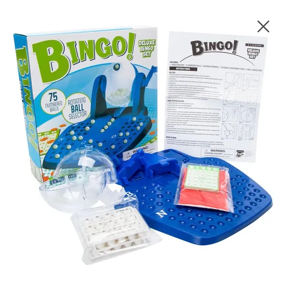 Máquina De Bingo 75 Bolas 18 Cartones 300 Marcadores