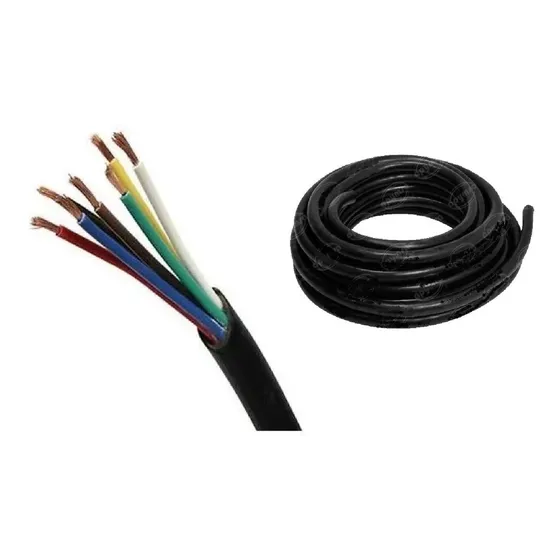 Rollo Cable Multiconductor 7 Hilos (25 Metros) Tracto Indust