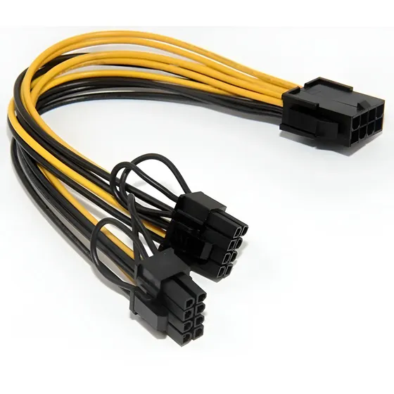 Cable Adaptador PCI-e 8 Pines a 6+2 de Vizcos, 20 cm