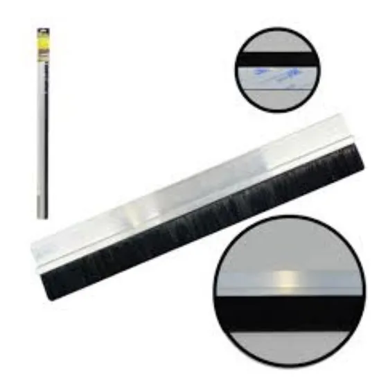Zocalo O Parabichos Puertas Aluminio Natural 0.90mtr
