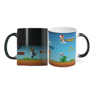 Taza Mágica Café Regalo Papá Super Mario Nintendo Luigi Toad Taza Mágica Café Regalo Papá Super Mario Nintendo Luigi Toad