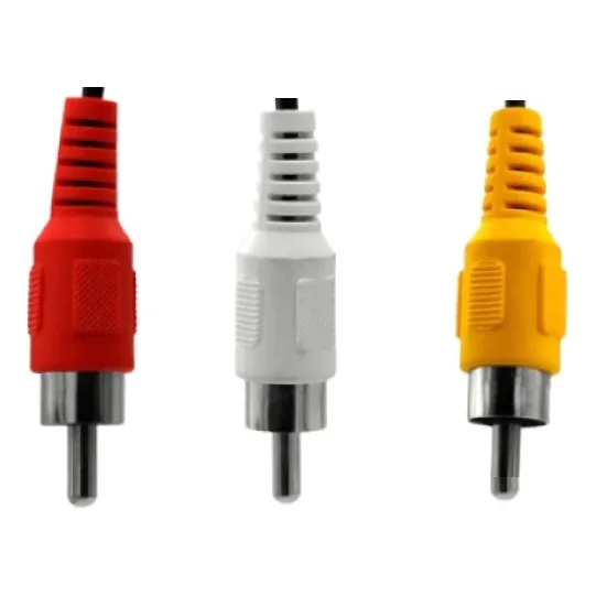 Cable Rca 3x3 Amarillo Rojo Blanco Audio Y Video De 5 Metros