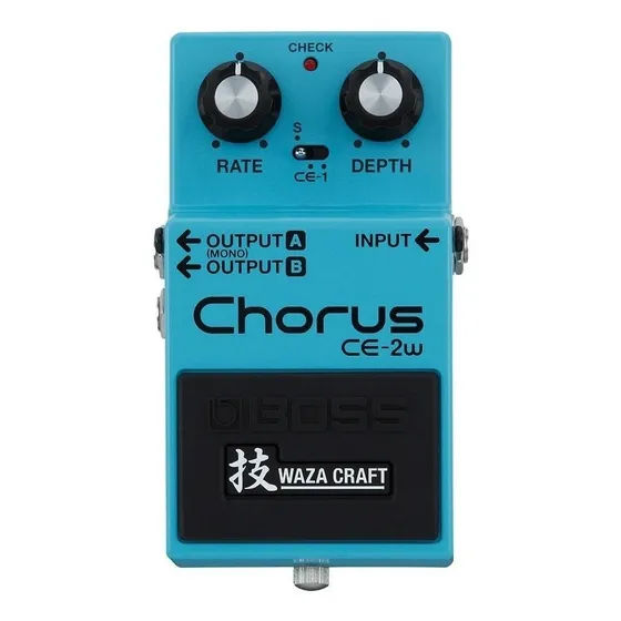 Pedal de efeito Boss Waza Craft Special Edition Chorus CE-2W azul-turquesa