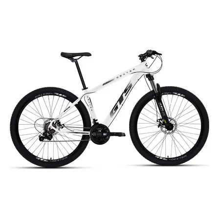 Bicicleta Aro 29 Gts Dexter 24v Cambio Shimano Freio A Disco Cor Branco Com Preto Tamanho Do Quadro 21