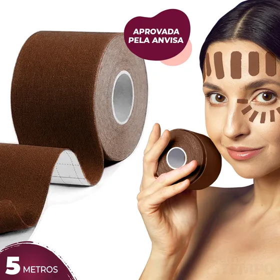 Fita Efeito Lifting Cuidado Facial 5 Metros Tape Anti Rugas