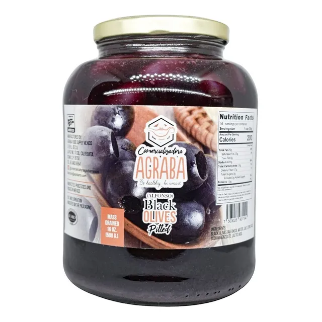 Aceituna Negra Kalamata Kosher Pack De 2 Fcos 500g 