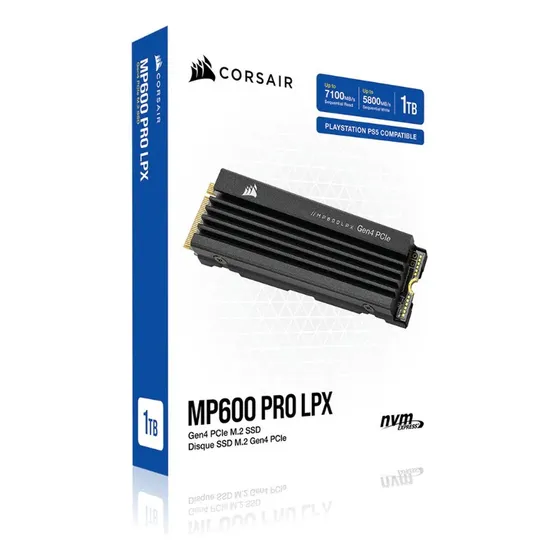 Disco Interno M.2 Nvme Pciex4 Gen4 Corsair Mp600 Pro Lpx 1tb