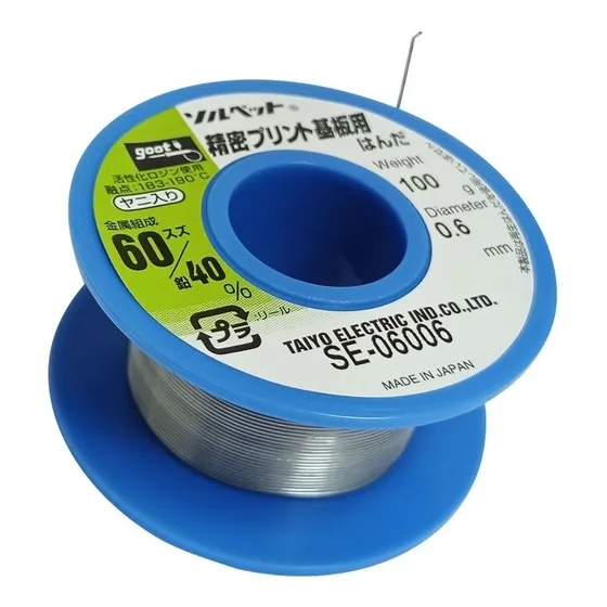 Rollo De Estaño 60/40 0.6mm 100gr Se-06006 Goot-mihaba