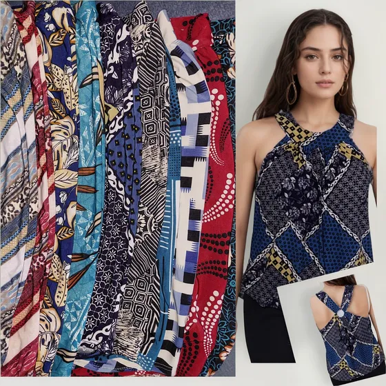 Kit C/2 Blusa Estampada Tipo Nadador Com Argola Nas Costas