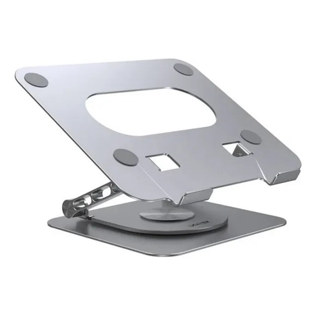 Soporte Unitek Para Notebook 360° De Aluminio Color Plateado