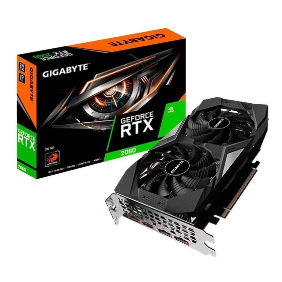 Mercado Livre Placa De Vídeo Gigabyte Nvidia Geforce Rtx 2060 D6 6g, Gddr6 image
